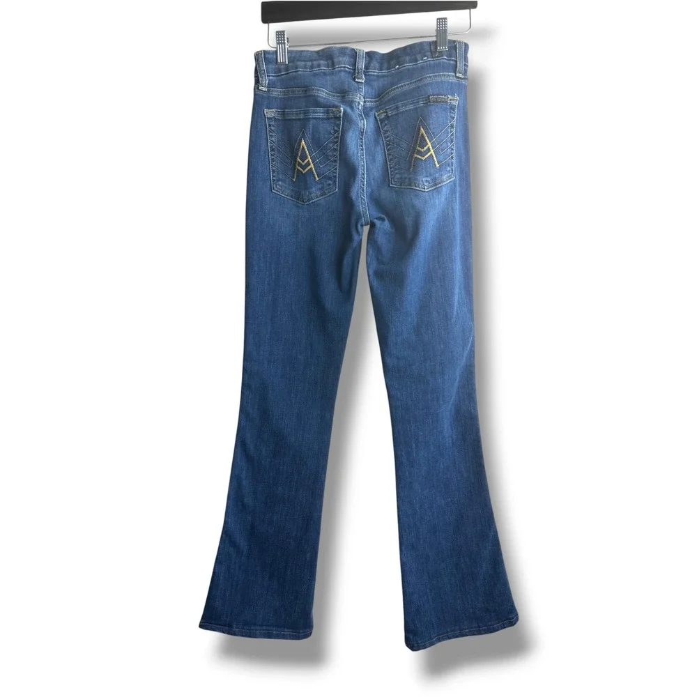 7 For All Mankind A Pocket Jeans Women 28 Dark Wash Bootcut Stretch Denim
